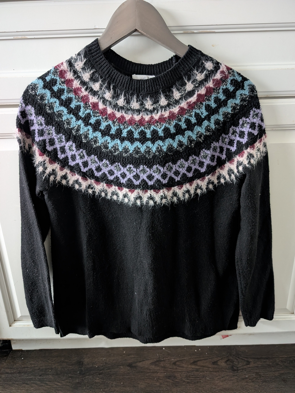 Pretty Fair Isle J Jill Soft Sweater xs